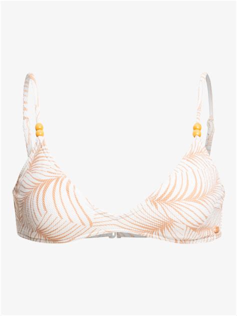 Palm Tree Dreams Triangle Bikini Top For Women Roxy