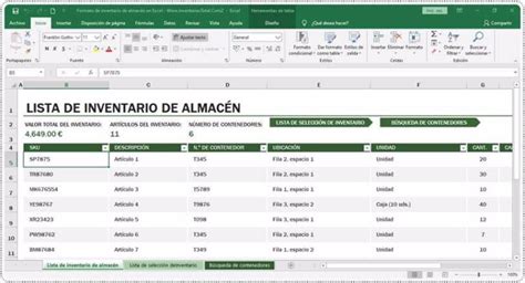 Formato De Inventario En Word Y Excel