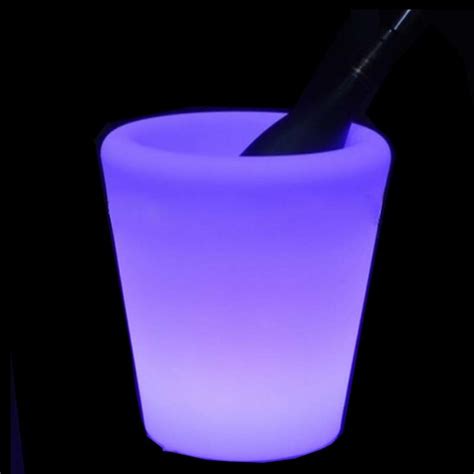 Rgb Bar And Nightclub Furniture Led Plastic Wine Ice Bucket For Dj