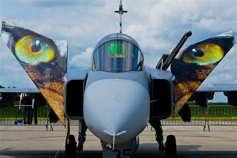 Eye Of The Tiger Czech Air Force Saab Jas C Gripen Reg Flickr