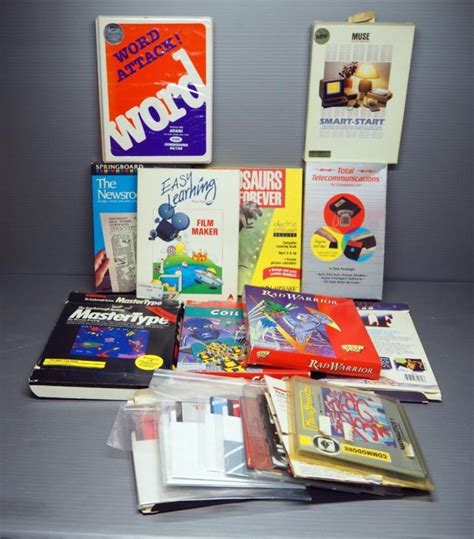 Vintage Floppy Disk Assortment, Includes Games, Educational Programs
