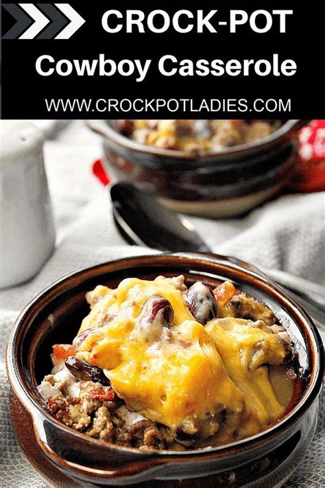 Crock Pot Cowboy Casserole Recipe Recipe In 2022 Cowboy Casserole