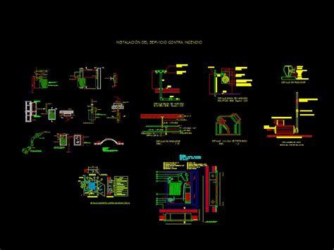 Detalles Contra Incendio En Autocad Descargar Cad 22612 Kb Bibliocad