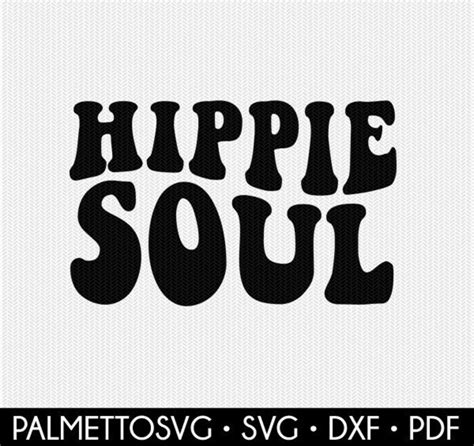 Hippie Soul Svg Hippie Svg Wavy Text Svg Wavy Svg Hippie Etsy