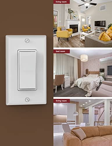 Snapklik Aida Rocker Decorator Paddle Light Switch Combo Single Pole