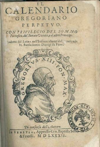 15 Ottobre 1582 Dal Calendario Giuliano Al Gregoriano October 15