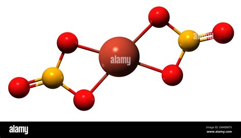 3D image of Copper II nitrate skeletal formula - molecular chemical ...