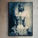 Abstract Naked Woman Wall Art Abstract Lady Framed Woman Painting Original Wall Art Woman Oil