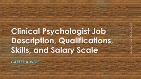 Clinical Psychologist Job Description, Skills, and Salary