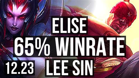 Elise Vs Lee Jng 7 0 4 65 Winrate Godlike Kr Grandmaster 12