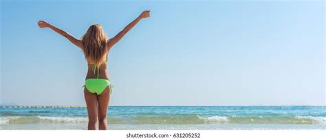 Sexy Bikini Body Asian Woman Playful Stock Photo 631205252 Shutterstock