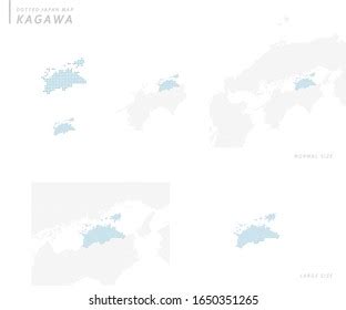 Dotted Japan Map Set Kagawa Stock Vector (Royalty Free) 1650351265 ...