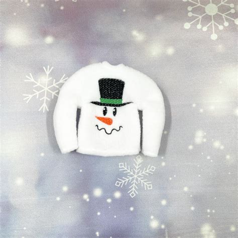 Snowman Face Elf Sweater Elf Outfit Elf Shirt Custom Elf Costume