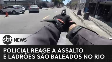 Policial Reage A Assalto - Pm reage a assalto e atira contra ladrões no Rio de Janeiro - YouTube