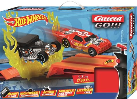 Tor wyścigowy CARRERA GO 62564 5 3 m Hot Wheels kontrolery Turbo 2 auta pętla skocznia od