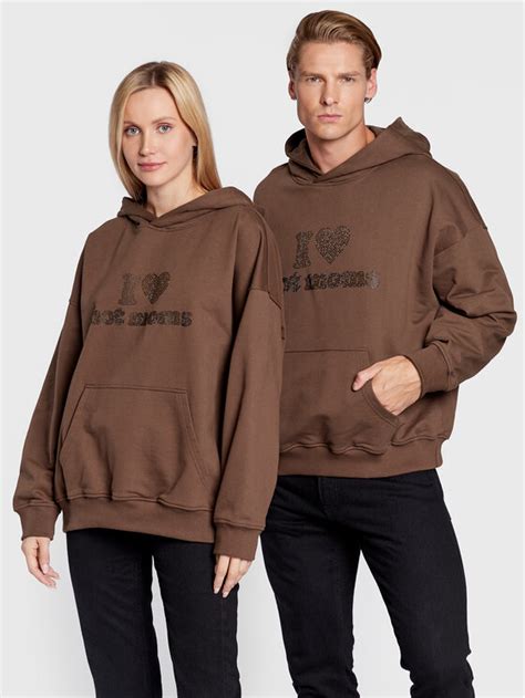 2005 Bluza Unisex Hot Moms Brązowy Relaxed Fit Modivo pl