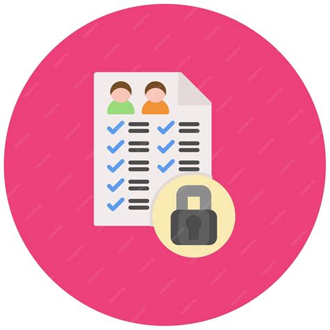 premium vector access control flat illustration