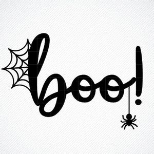 Halloween SVG BOO SVG File Silhouette Cutting File Cricut - Etsy