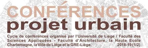 Conférences Projet Urbain Cycle de conférences ABAJP