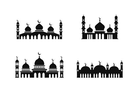 Islamic architecture mosque icon set 39648376 Vector Art at Vecteezy