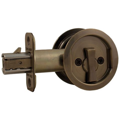 Stone Harbor Hardware Round Pocket Door Lock And Reviews Wayfair