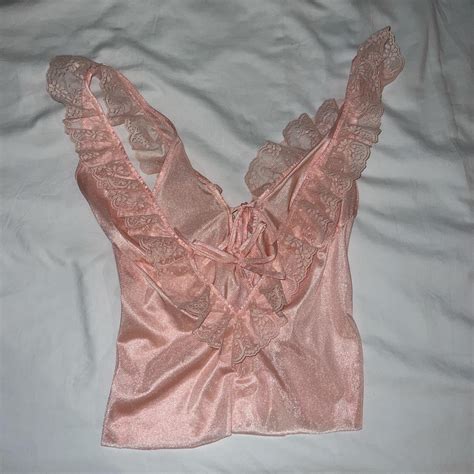 Vintage 80s Style Lingerie Silk Cami Top I Think It Depop