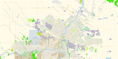 Winnipeg Map Vector Canada Exact City Plan Detailed Road Map Adobe