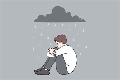 Depression and feeling lonely concept. Young depressed sad frustrated ...