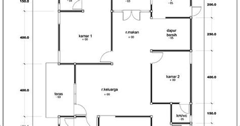Denah Rumah Ukuran 5x5 Meter Desain Rumah Idaman