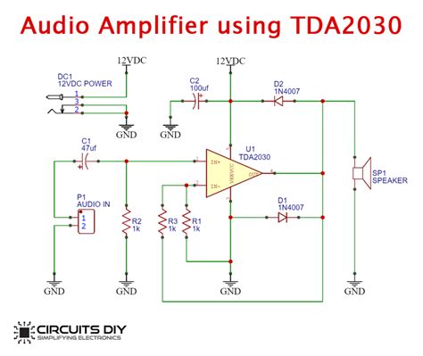 Tda2030 Datasheet Audio Amplifier Circuits Pinout 44 Off