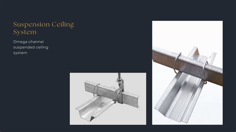 light steel frame omega furring channel  gypsum boards ceiling