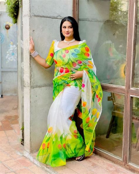 Sanjida Islam Sayma Beautiful Designer Saree Blouse Collection In