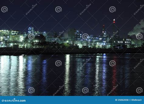 Industrial Night View Stock Photo Image Of Fuel Producing 25062058