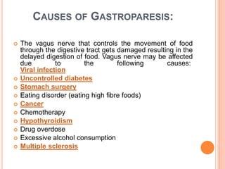 Gastroparesis Causes Symptoms Diagnosis And Treatment PPT