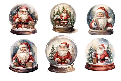 Christmas snow globes By Marine Universe | TheHungryJPEG