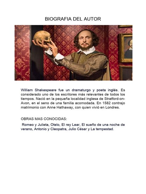 Biografia Del Autor | PDF | Libros para adolescentes