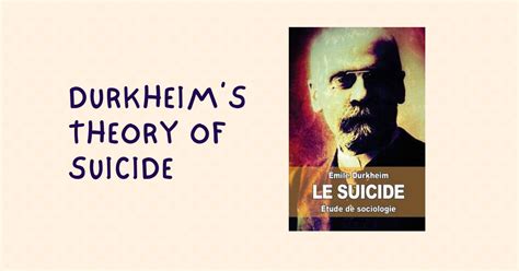 Durkheim's Study Of Suicide - PureSociology