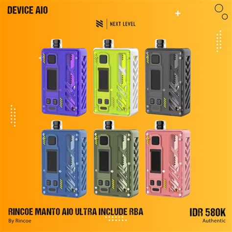 Jual Rincoe Manto Aio Ultra Rta W Kit Manto Aio Ultra Include