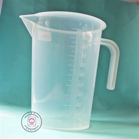 Jual GELAS UKUR PLASTIK 1000 ML TAKAR 1000ML 1 LITER GELAS TAKAR