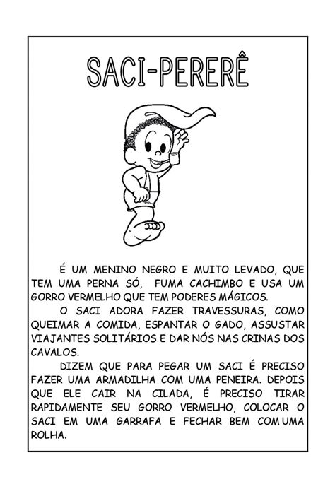Histórias Do Saci Para Educação Infantil - 5