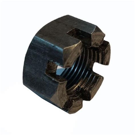 Polished MS Mild Steel Hex Slotted Castle Nut 18mm For To Achieve A