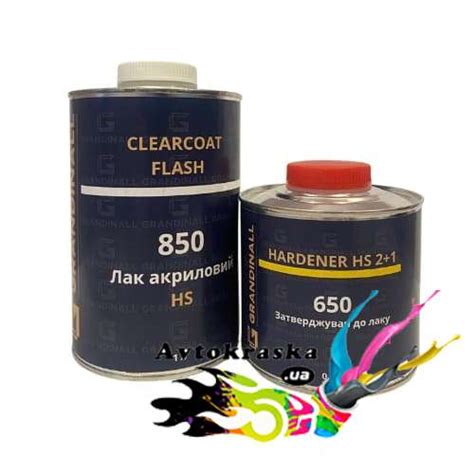 Купить Лак акриловый GRANDINALL Flash 850 HS 1л+0,5л в интернет ...