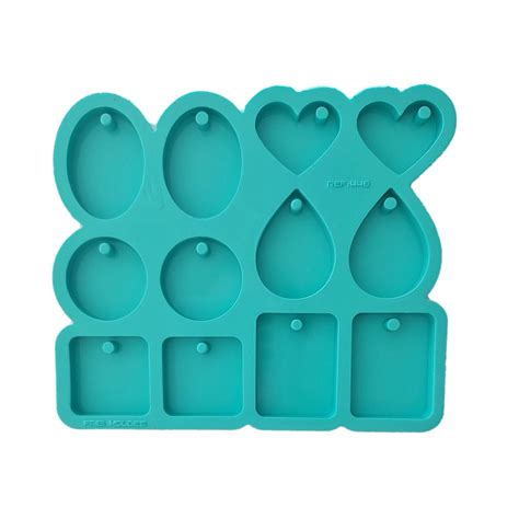 Molde Silicone Resina Paleta Pingentes Brincos Colar Furo R