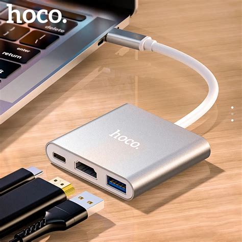 Hoco Concentrador De Red Usb Tipo C En Hub Usb Adaptador