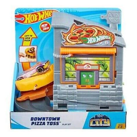 Hot Wheels Şehir Otoparkı Oyun Setleri Gfy68 Pizza Atışı