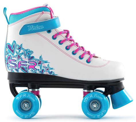 Sfr Vision Ii White Blue Quad Skates Mels Skate Shop