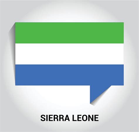 Sierra Leone flag design vector 13305342 Vector Art at Vecteezy