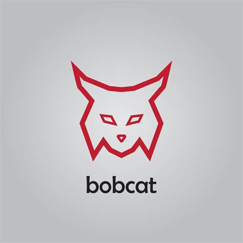 Bobcat Logo Design In Red Color 34781911 Vector Art At Vecteezy