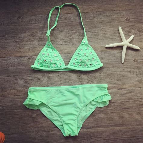 Yeni Bayan Bikini Yaz K Z Mayo Kat Bebek Ocuk Mayo Infantil Mayo Bikini K