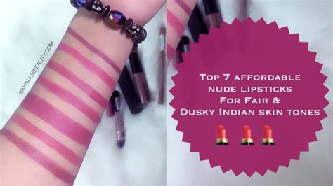Top Affordable Nude Lipsticks For Fair And Indian Skin Tones Swatches